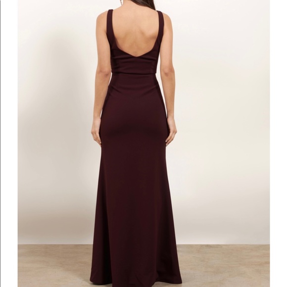 Tobi EVER MINE BLACK HIGH SLIT MAXI DRESS - Picture 2 of 3